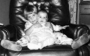 Jana with baby brother